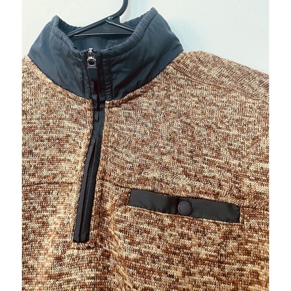 Eddie Bauer Sz S/CH Pocket 1/4 Zip Sweater Fleece Pullover Camping Fishing Hike - Picture 2 of 7